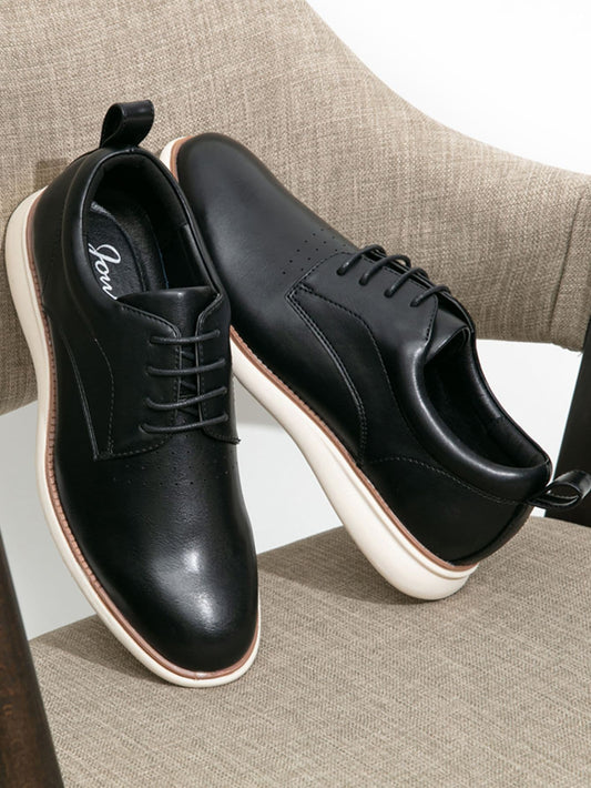 Men’s Classic Derby Oxfords - Retro Comfortable Casual Formal Dress Shoes-Free Shipping
