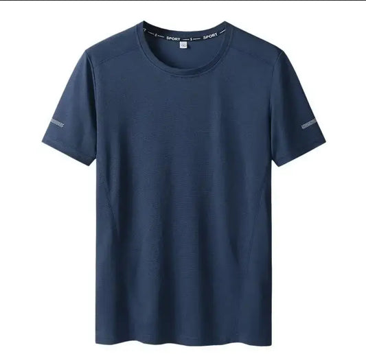 Men's Big & Tall Plus Size Sporty T-shirt – Crew Neck Short Sleeve Sport Tee 6XL-11XL-Free Shipping