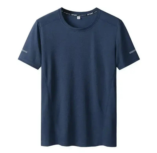 Men's Big & Tall Plus Size Sporty T-shirt – Crew Neck Short Sleeve Sport Tee 1XL-6XL-Free Shipping