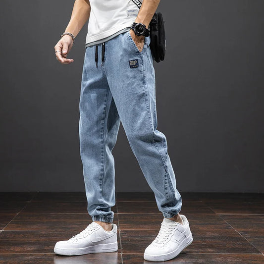 Fashionable Men’s Streetwear Denim Joggers Regular, Plus Size- Cargo Jean Pants M-5XL Free Shipping